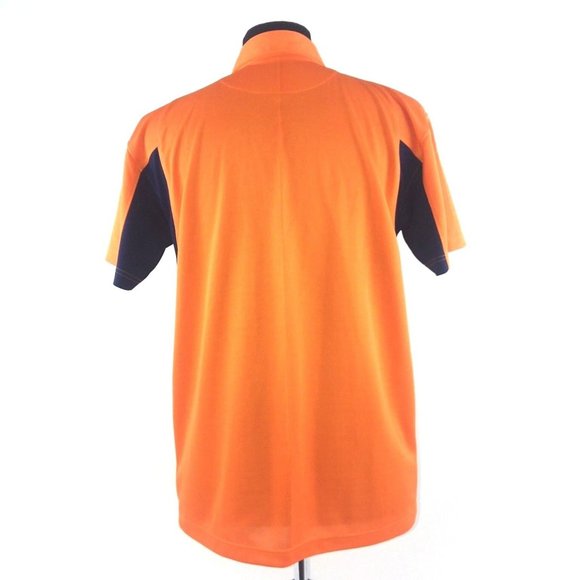 AUBURN Tigers Mesh Polo Shirt SM MED Orange Blue Logo - Picture 3 of 12